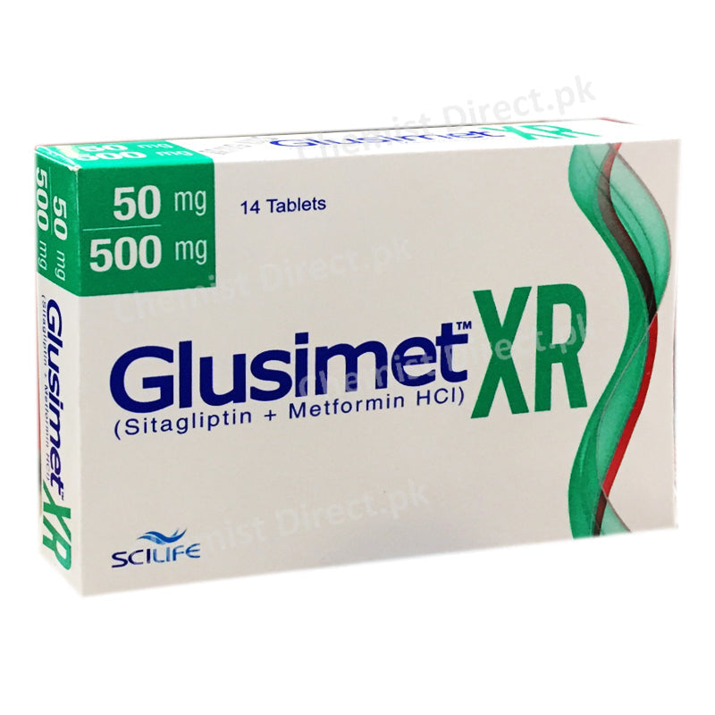 Glusimet XR 50mg 500mg Tablet Scilife Diabetic Sitagliptin Metformin HCL