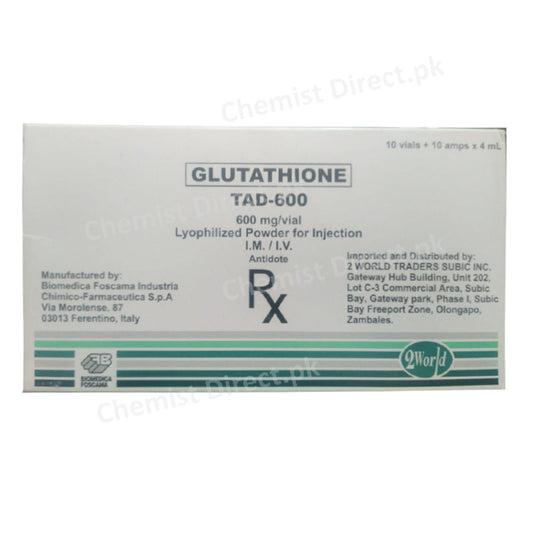 Glutathione Tad 600 Injection Medicine & Drugs