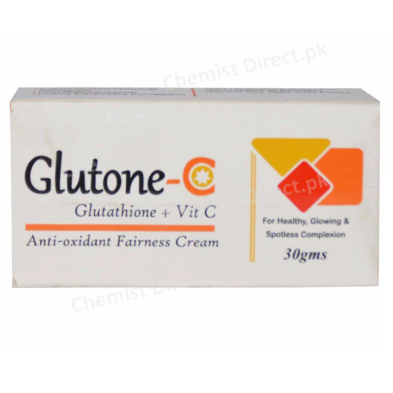 Glutone-C Cream 30gram Anti-Oxidant Fairness Glutathione + Vitamin-C maxitech