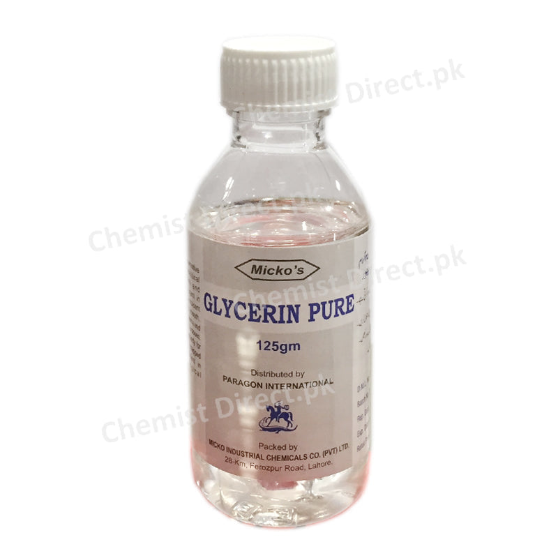 Glycerin Pure 125gm Oval Pharma Emollient and Protectant Glycerine