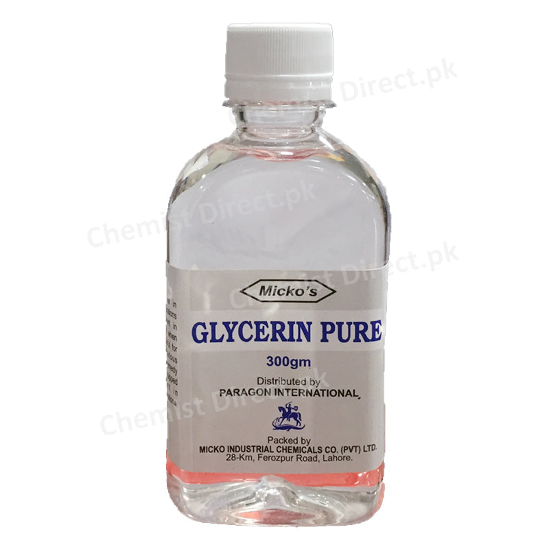 Glycerin Pure 300gm Oval Pharma Emollient and Protectant Glycerine