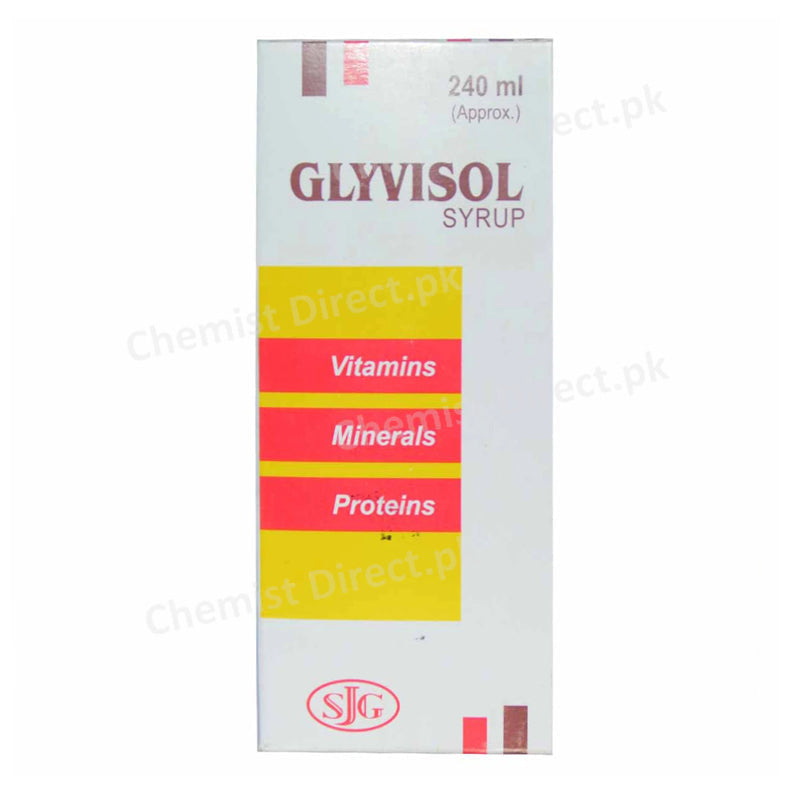 Glyvisol 240ml Syrup Multivitamins Vitamins Minerals Proteins SJG Fazal Elahi