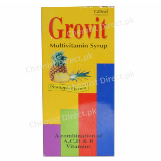 Grovit 120ml Syp Syrup Woodward Pakistan Pvt Ltd Multivitamins