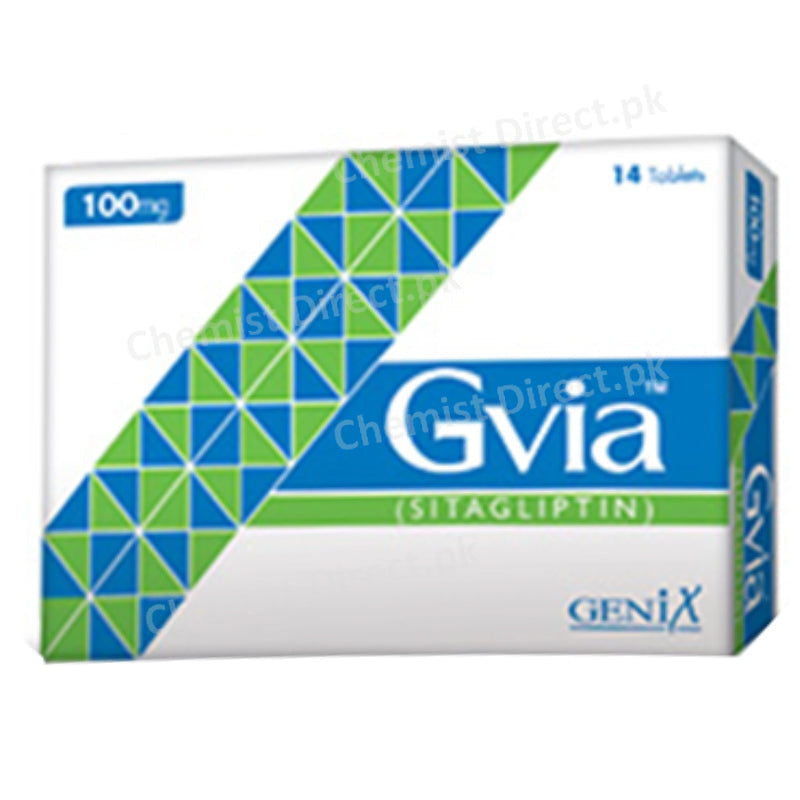 Gvia 100mg Tab Tablet Genix Pharma Oral Hypoglycemic Sitagliptin