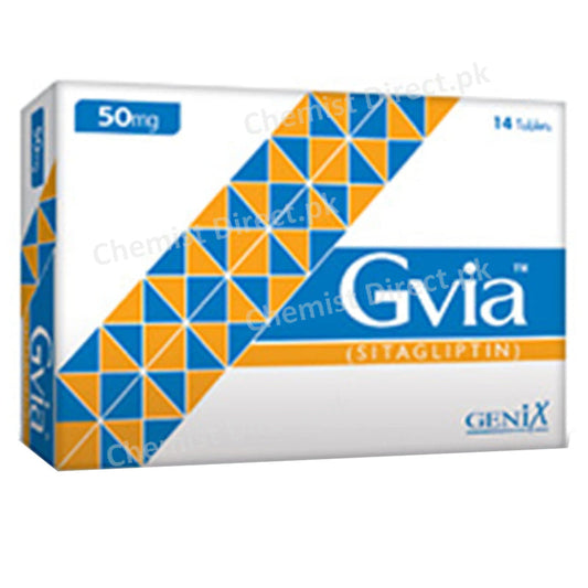 Gvia 50mg Tab Tablet Genix Pharma Oral Hypoglycemic Sitagliptin