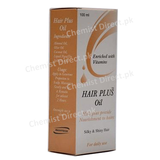 Hair Plus Oil 100ml Liquid Maxitech Pharma Hair Plus Provide Nourishment To Hair Vitamins