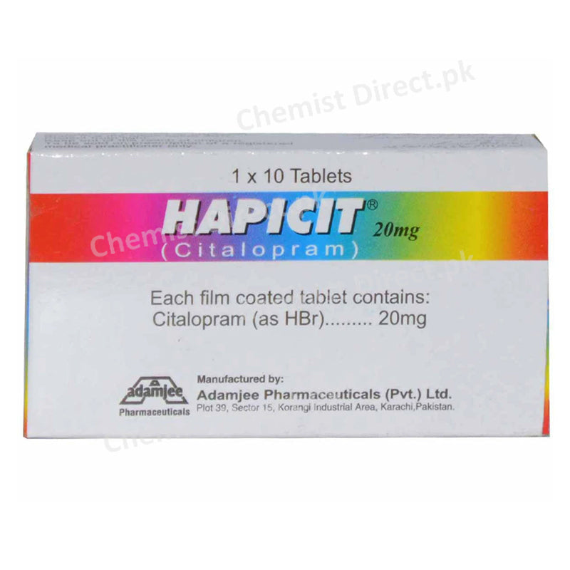 Hapicit 20mg Tablet Adamjee Pharma Anti-Depressant Citalopram