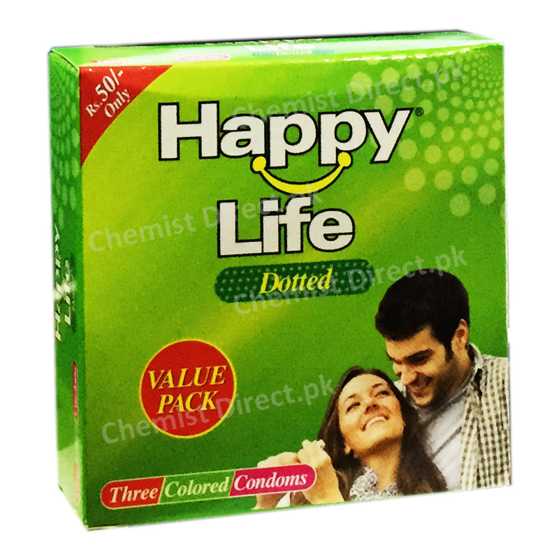 Happy Life Dotted Condoms