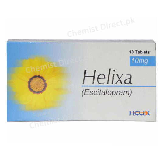Helixa 10mg Tab Tablet Helix Pharma Pvt Ltd Anti Depressant Escitalopram as Oxalat