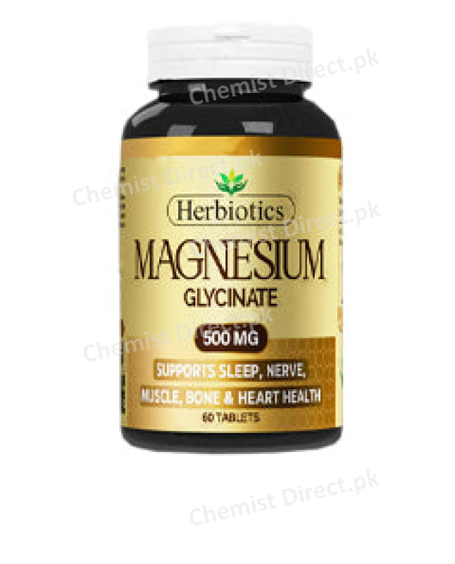 Herbiotics Magnesium Glycinate 500mg Tablets tablets