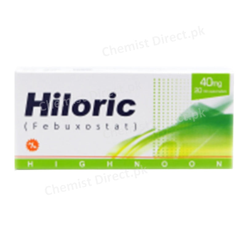 Hiloric 40mg Tablet Highnoon Laboratories Anti-Gout Febuxostat