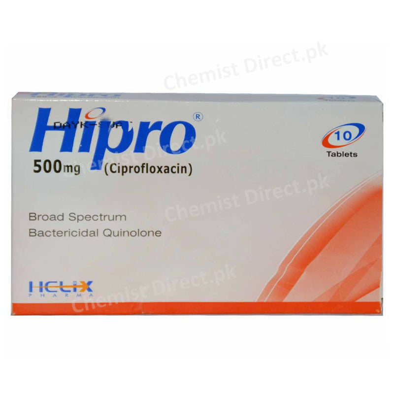 Hipro 500mg Tablet Helix Pharma Quinolones Anti-bacterial Ciprofloxacin