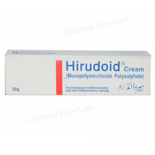 Hirudoid Cream 20gram Anti-inflamatory+ Anti-thrombotic Mucopolysaccharide Polysulphate 0.3gm