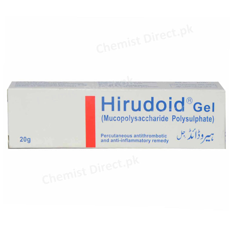 Hirudoid Gel 20gram Anti-inflamatory+ Anti-thrombotic Mucopolysaccharide Polysulphate 0.3gm Atco Pharma
