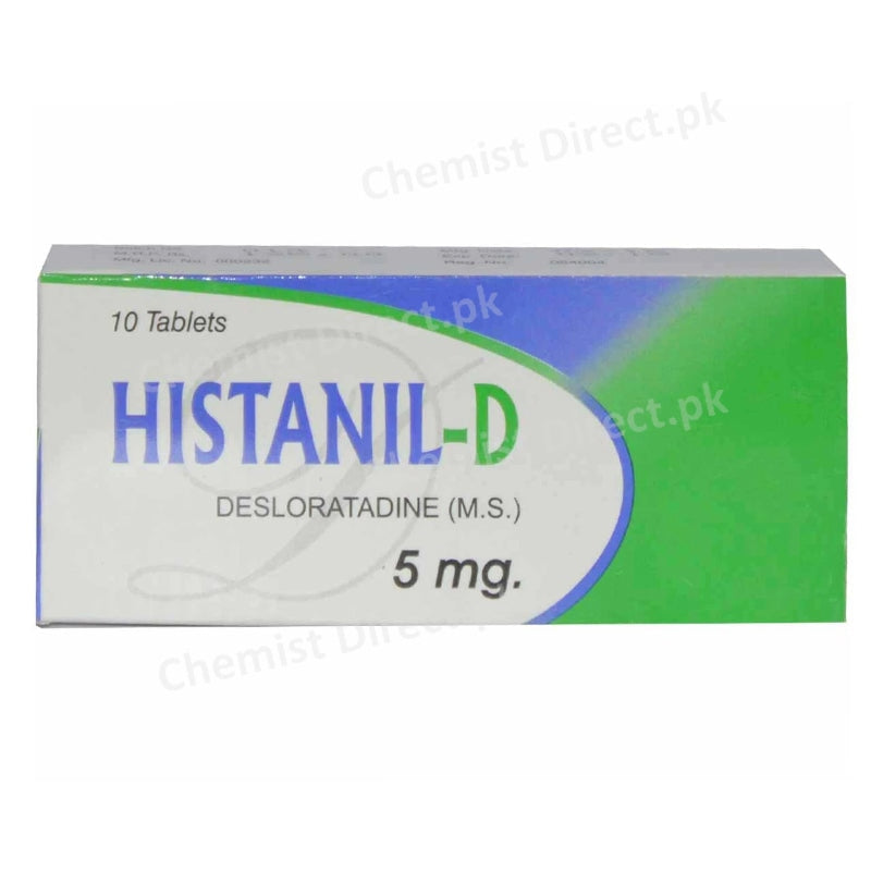 Histanil-D 5mg Tablet Wilshire Laboratories Anti-Histamine Desloratadine