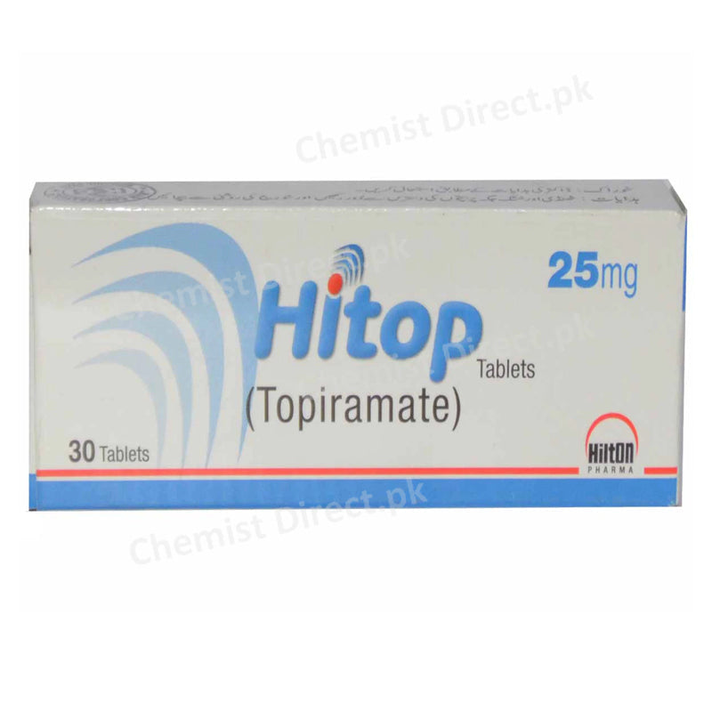 Hitop 25mg Tab Tablet Hilton Pharma Pvt Ltd Anti Epileptic Topiramate