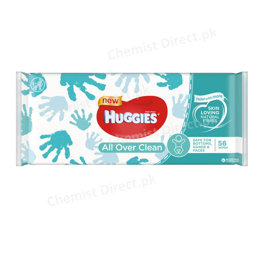 Huggies All Over Clean 56N Wipes Baby Care