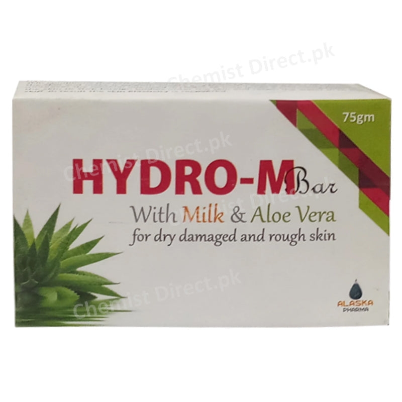 Hydro-M Bar 75gram Alaska Pharma Dry Damage Rough Skin Milk Aloe Vera