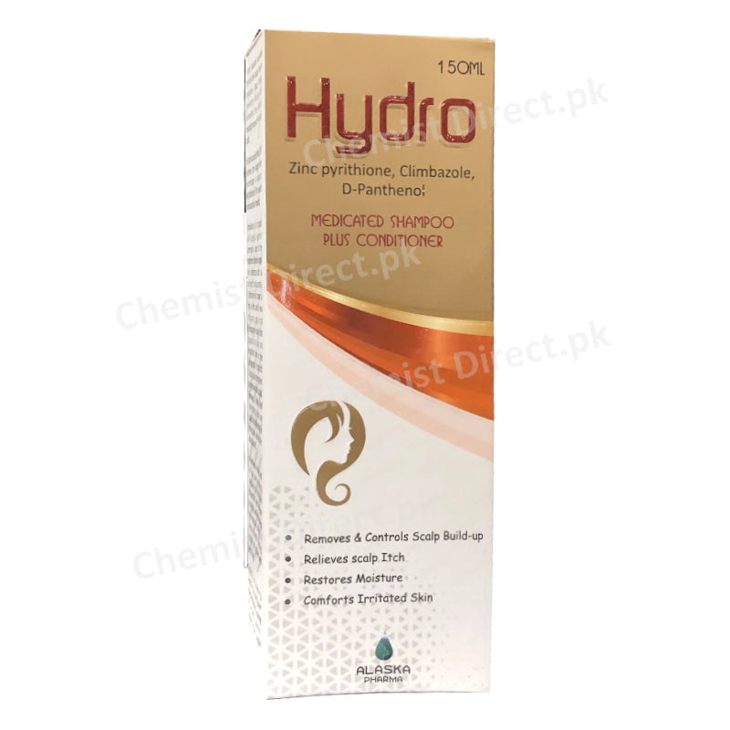 Hydro Shampoo 150ml Alaska Pharma Zinc Pyrithione Climbazole D-Panthenal