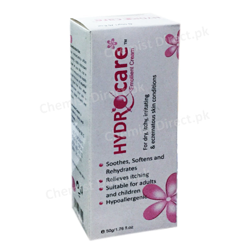 Hydrocare cream 50gram Careapex Healthcare Emollient Cream Itchy Irritating Eczematous Skin