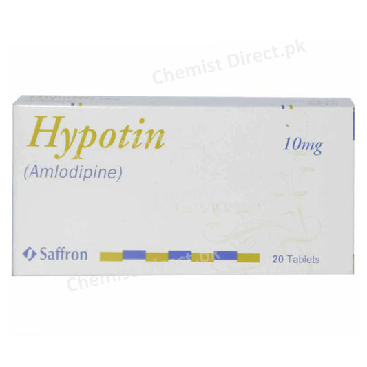 Hypotin 10mg Tablet Saffron Pharmaceuticals Anti-Hypertensive Amlodipine