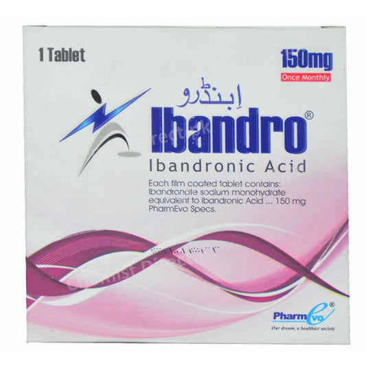 Ibandro 150mg Tab Tablet Pharm Evo Pvt Ltd Bisphosphonates Ibandronic Acid