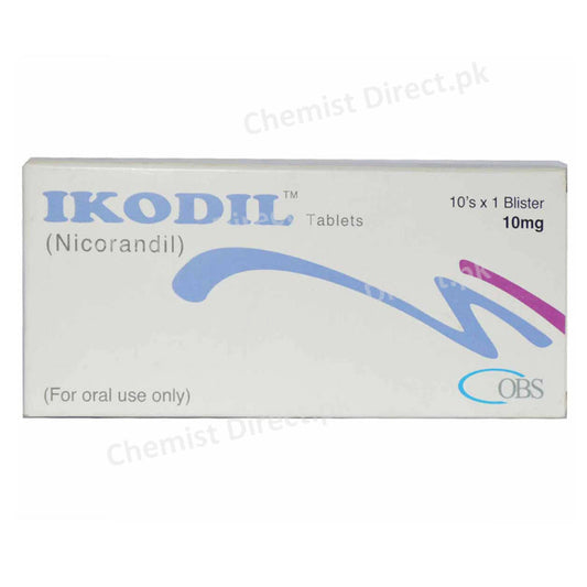 Ikodil 10mg Tab Tablet Obs Pharma Anti Anginal Nicorandil