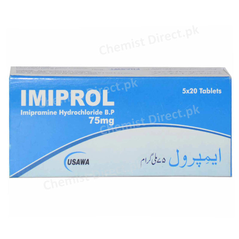 Imiprol 75mg Tab Tablet Usawa Pharmaceuticals Anti Depressant Imipramine Hcl