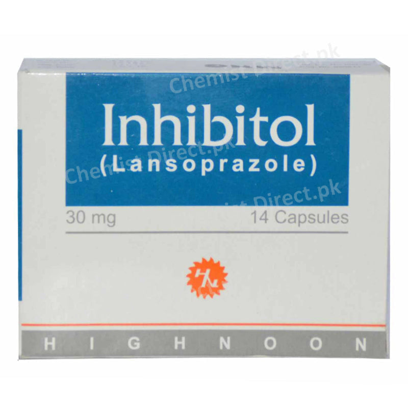 Inhibitol 30mg Capsule Anti-ulcerant Lansoprazole Highnoon Pharmaceuticals