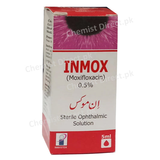 Inmox Eye Drops 5ml Moxifloxacin 0.5% Innvotek