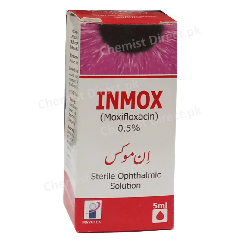 Inmox Eye Drops 5ml Moxifloxacin 0.5% Innvotek