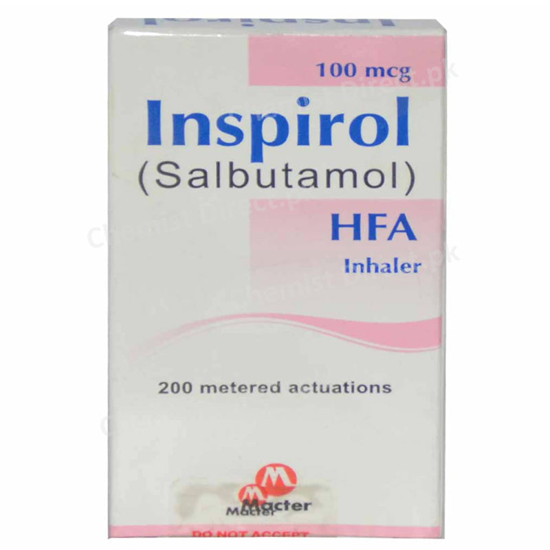 Inspirol 100mcg Inhaler Macter International Pvt Ltd B2 Stimulant Salbutamol