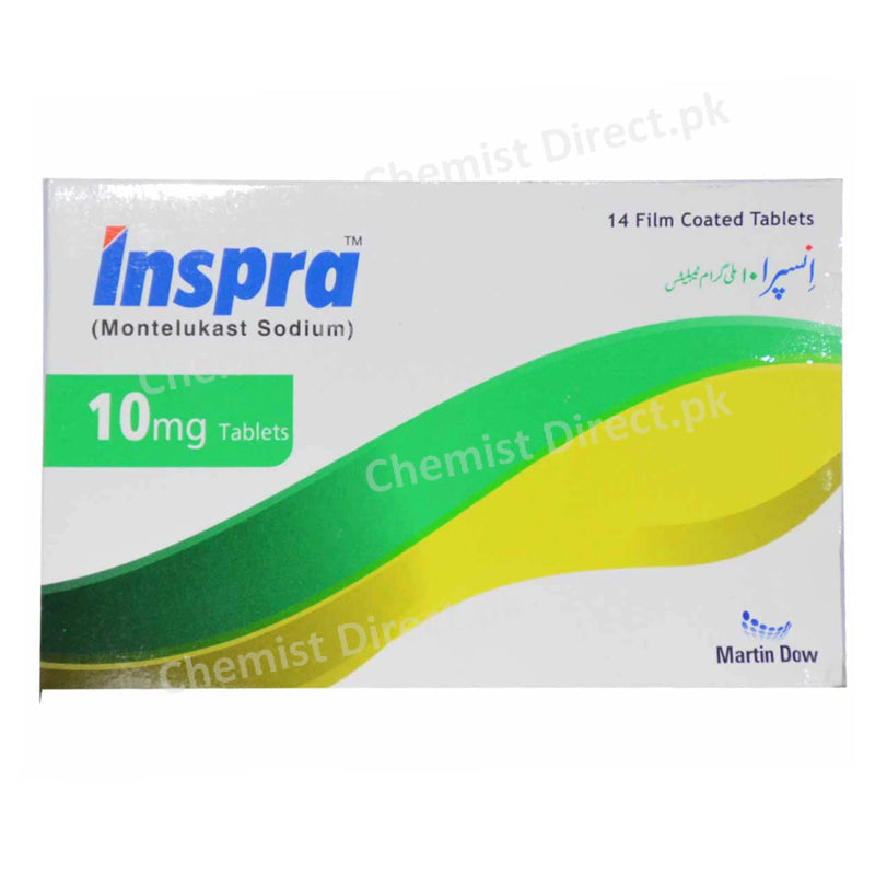 Inspra 10mg Tab Tablet Martin Dow Pharmaceutical Limited Anti Leukotriene Montelukast