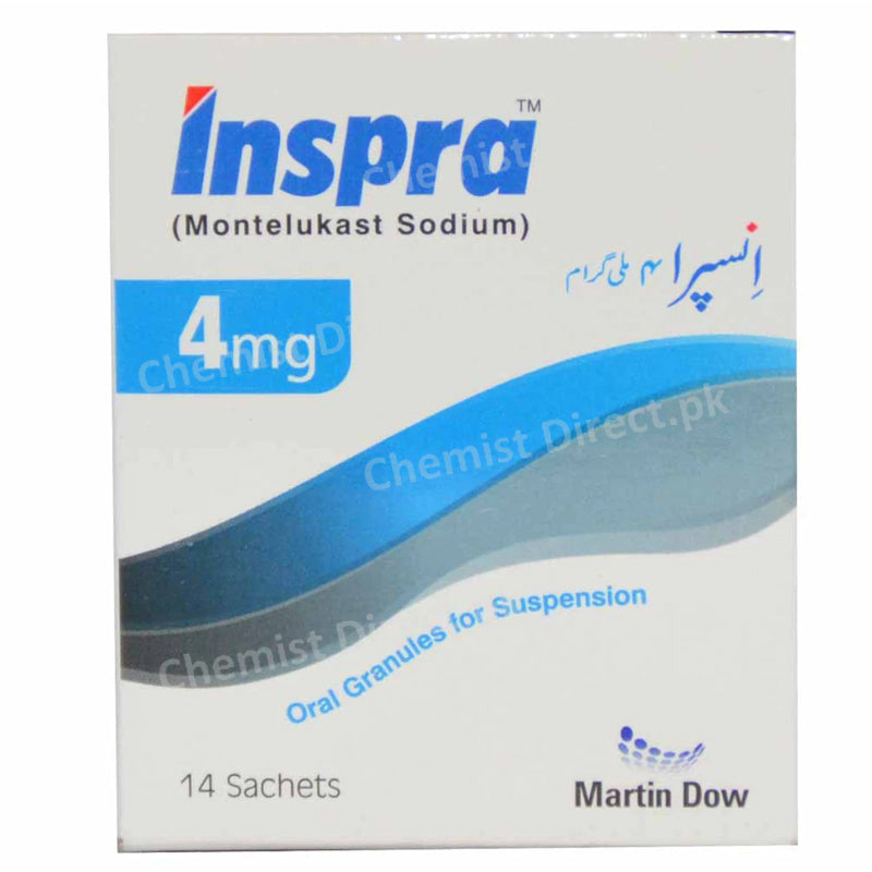 Inspr 4mg sachet Martin Dow Pharmaceuticals Pak Ltd Anti Leukotriene Montelukast