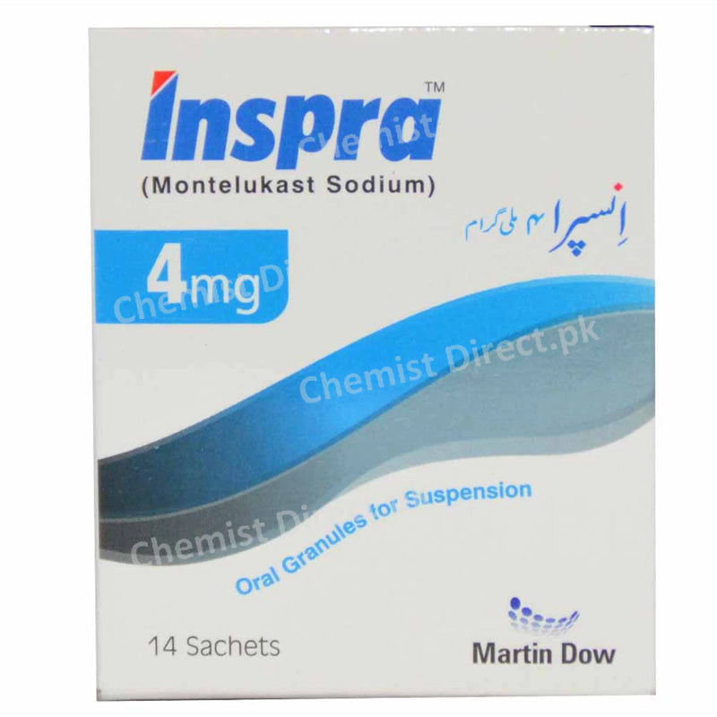 Inspr 4mg sachet Martin Dow Pharmaceuticals Pak Ltd Anti Leukotriene Montelukast