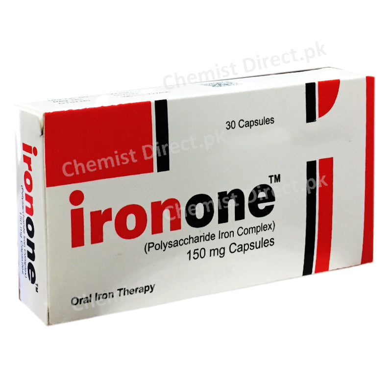 Ironone 150mg Capsule RG Pharmaceuticals Palysacharide Iron Complex Iron Palysacharide Iron Complex
