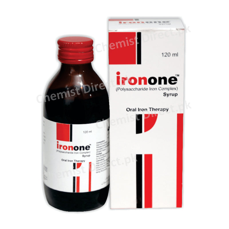 Ironone Syrup 120ml Polyaccharide Iron Complex Rg Pharma