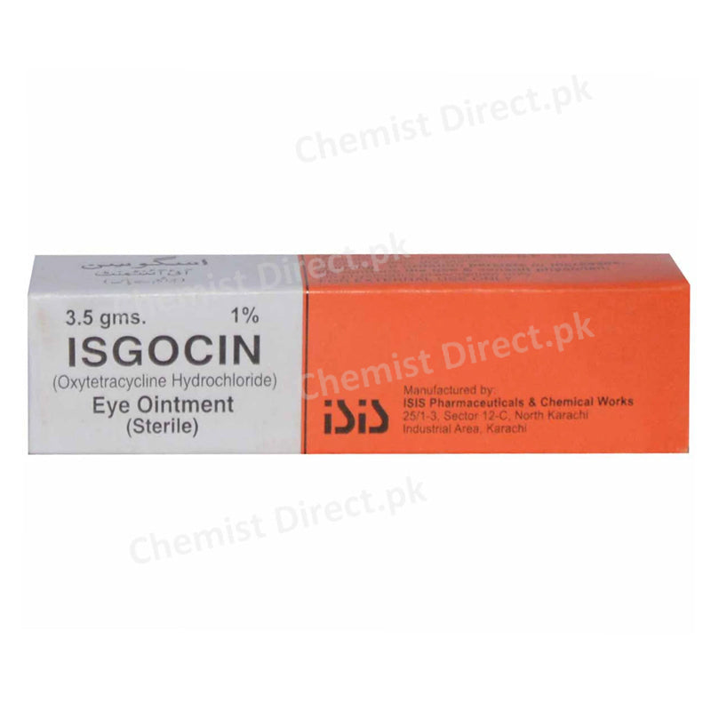 Isgocin 1% Skin Ointment 14gram ISIS Pharmaceuticals Oxitetracycline Hydrochloride