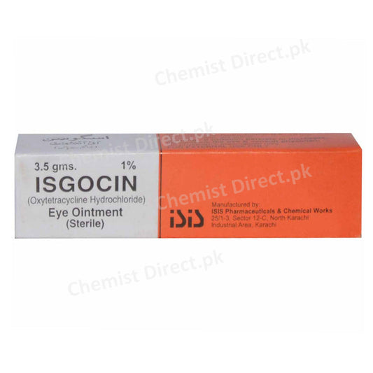 Isgocin 1% Skin Ointment 14gram ISIS Pharmaceuticals Oxitetracycline Hydrochloride