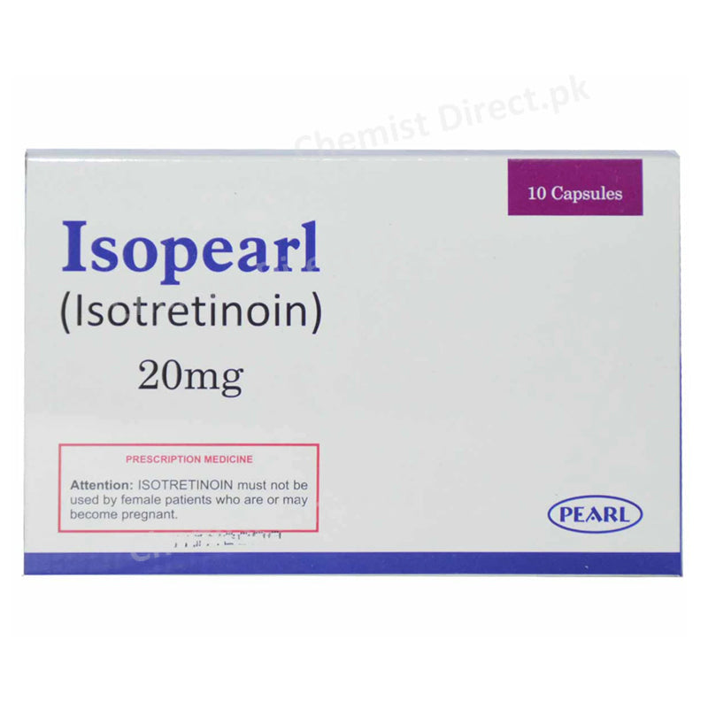 Isopearl 20mg Capsule Pearl Pharmaceutical Isotretinoin