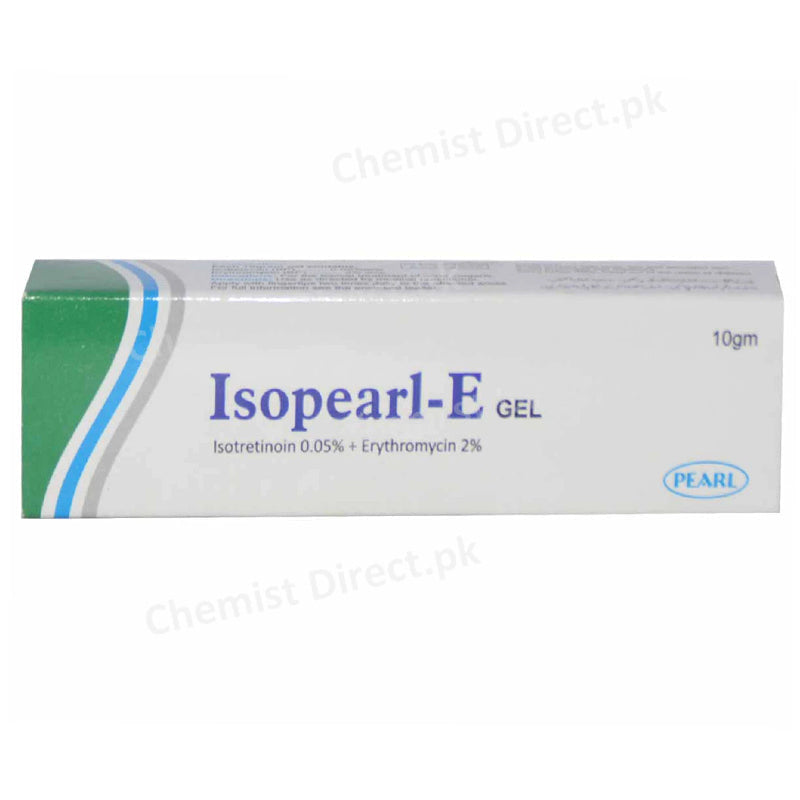 Isopearl-E Gel 10Gram Pearl Pharmaceutical Isotretinoin 0.05% + Erythromycin 2%