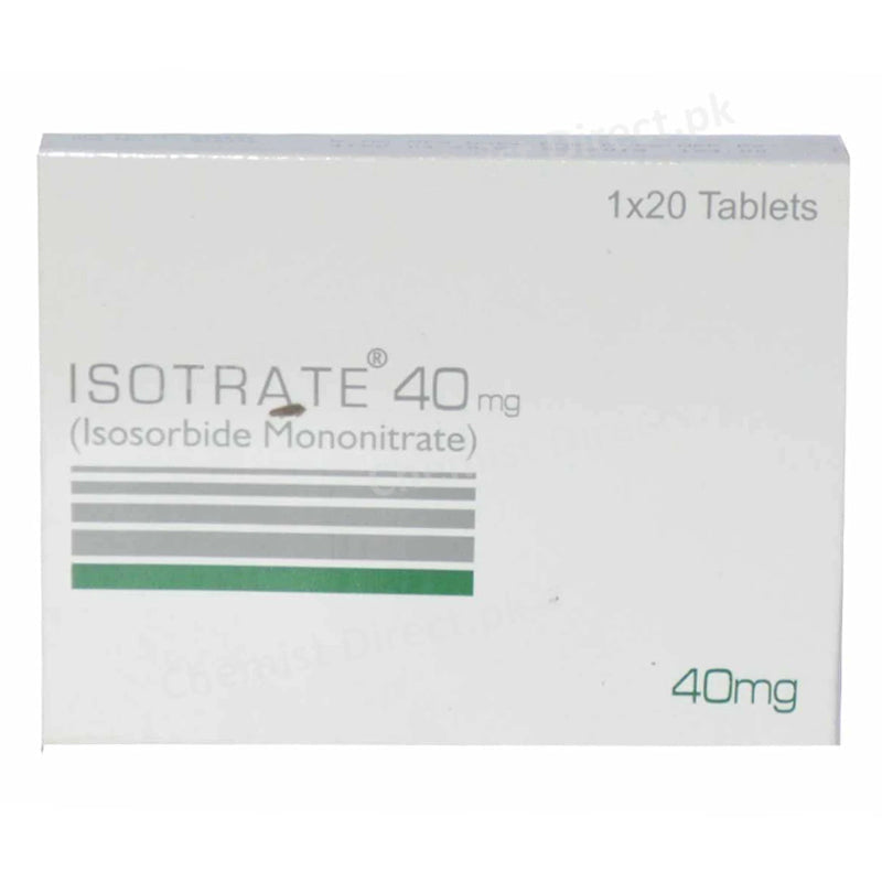 Isotrate 40mg Tablet Nitrates Mass Pharma Isosorbide Mononitrate