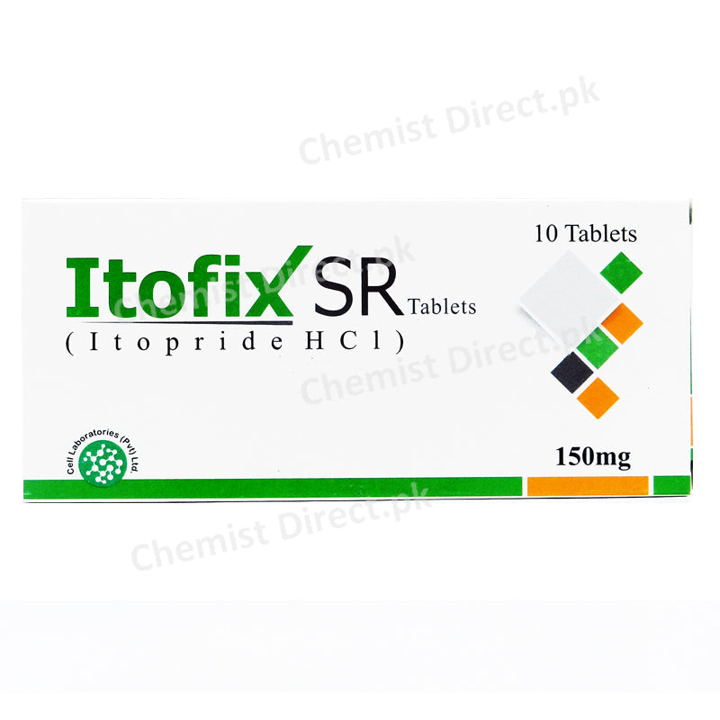 Itofix SR 150mg Tablet Cell Laboratories Gastroprokinetics Itopride HCL