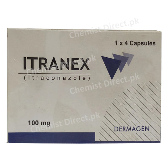 Itranex 100mg Capsule Cap Dermagen Pharma Pakistan Pvt Ltd Anti Fungal Itraconazole