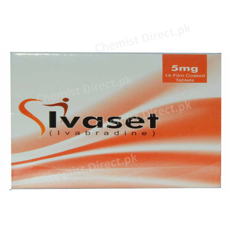 Ivaset 5mg Tab Tablet Highnoon Laboratories Anti Anginal Ivabradine
