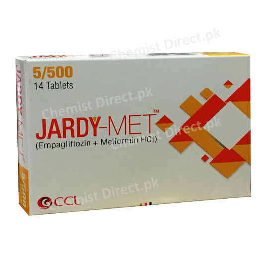 Jardy-Met 5/500 Tablet Empagliflozin + Metformin HCl CCL Pharma