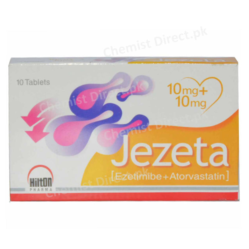 Jezeta 10+10mg Tablet Hilton Pharma Statins Atorvastatin Ezitimibe