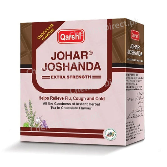 Johar Joshanda Granules Sachet Qarshi Chocolate Flavour Extra Strength Relieve Flu Cough Cold