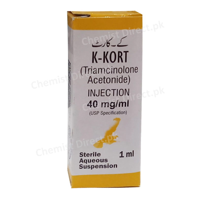 K-kort 40mg injection Corticosteroids Triamcinolone Acetonide Glaxosmithcline