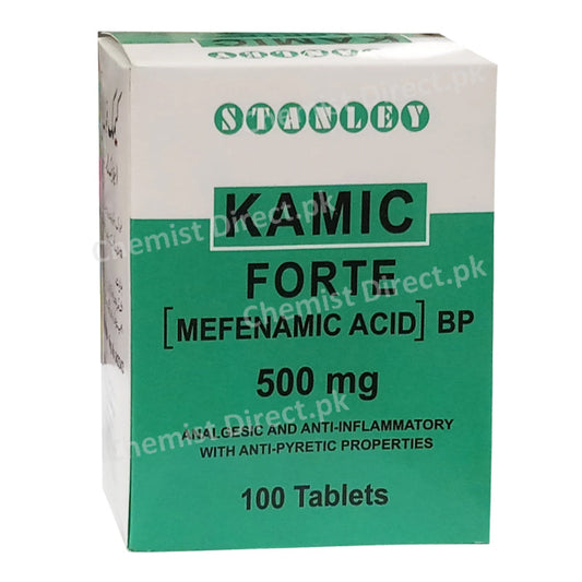 Kamic Forte Tablet 500mg Mefenamic Acid Stanley Pharmaceuticals Nsaid